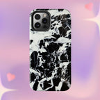 Black & White Shattered Phone Case (Apple & Android) - Pink Sweetheart