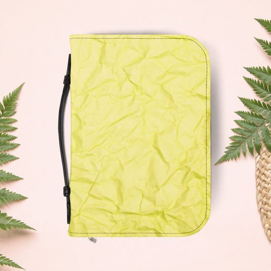 Wrinkled Bright Yellow Paper Book Cover