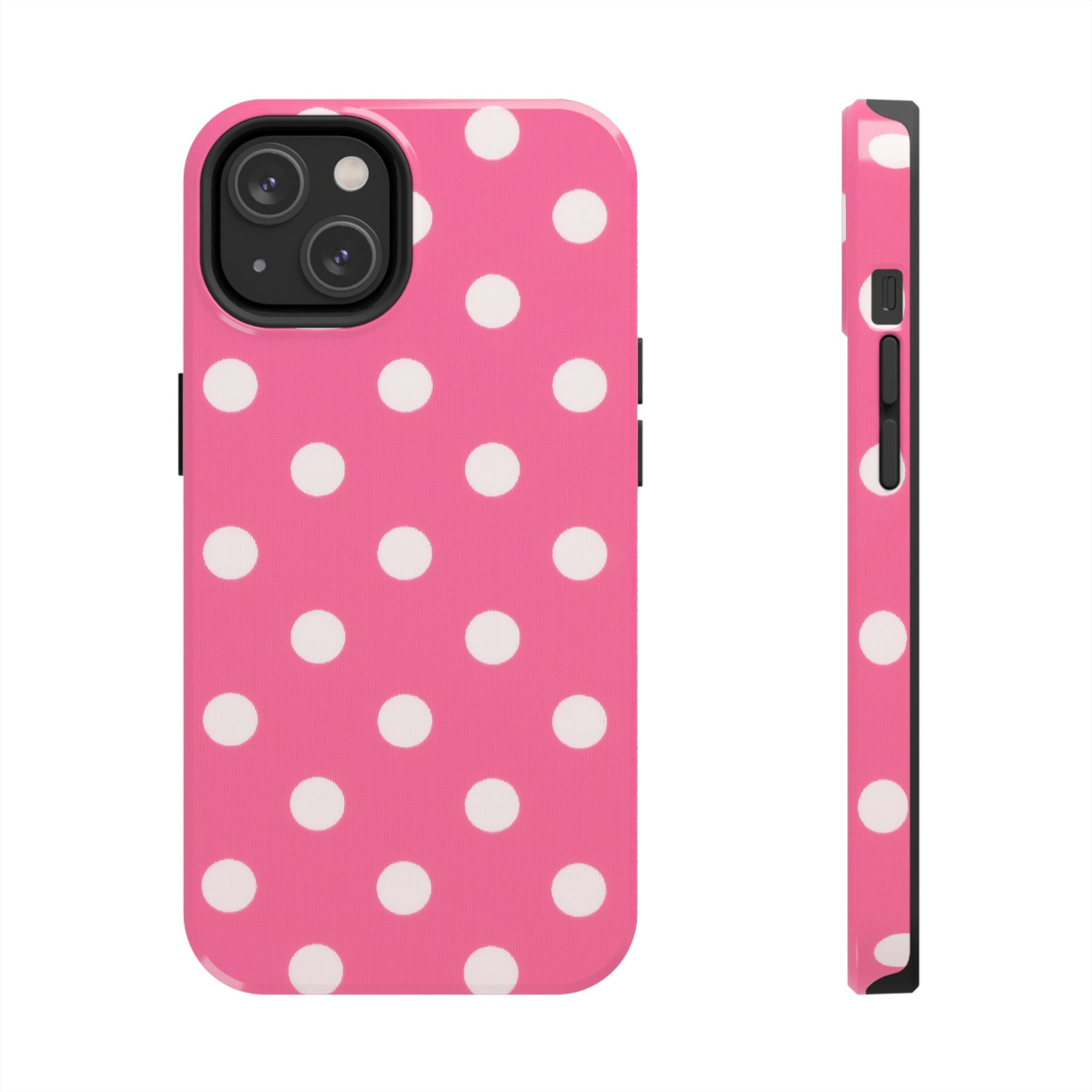 Pink Polka Dot Phone Case (Apple & Android)