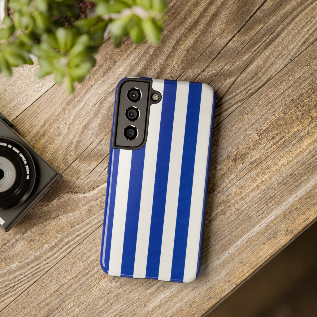 Blue & White Stripes Phone Case (Apple & Android)