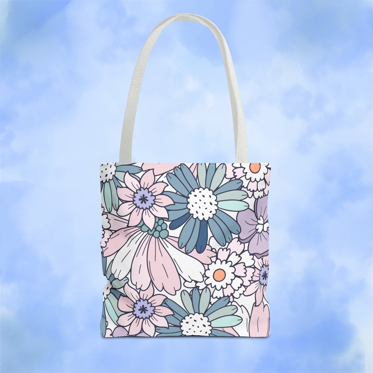 Vintage Floral Bloom Tote Bag