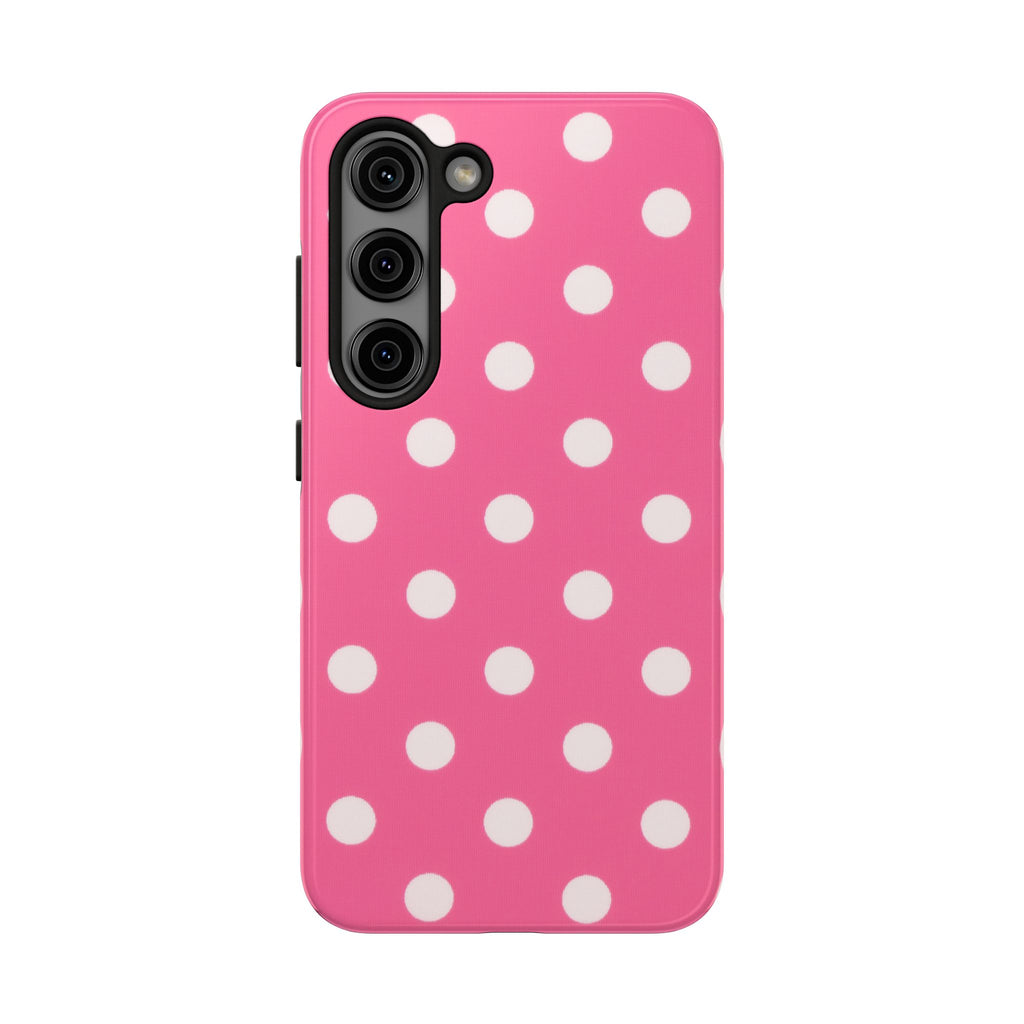 Pink Polka Dot Phone Case (Apple & Android)