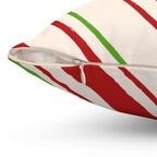 Granny's Peppermint Candy Square Pillow