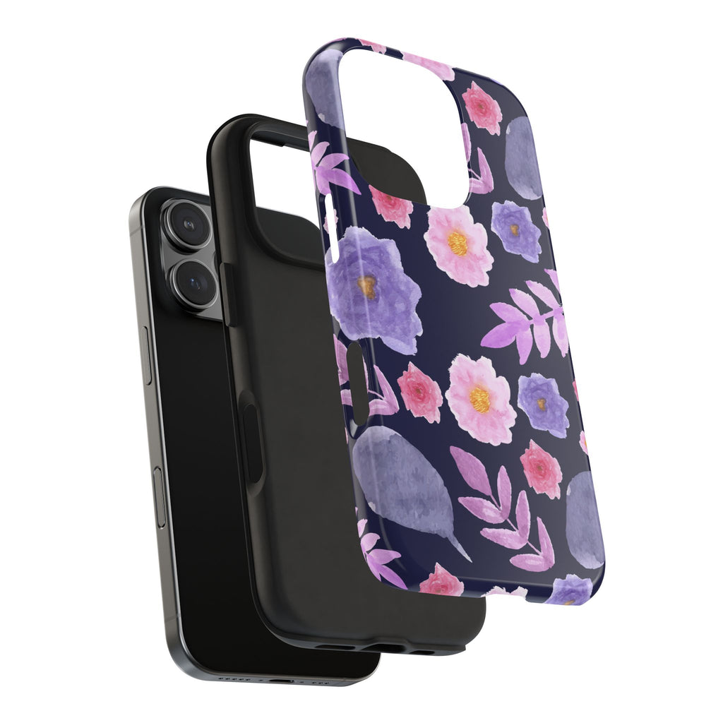 Purple Florals Phone Case (Apple & Android)