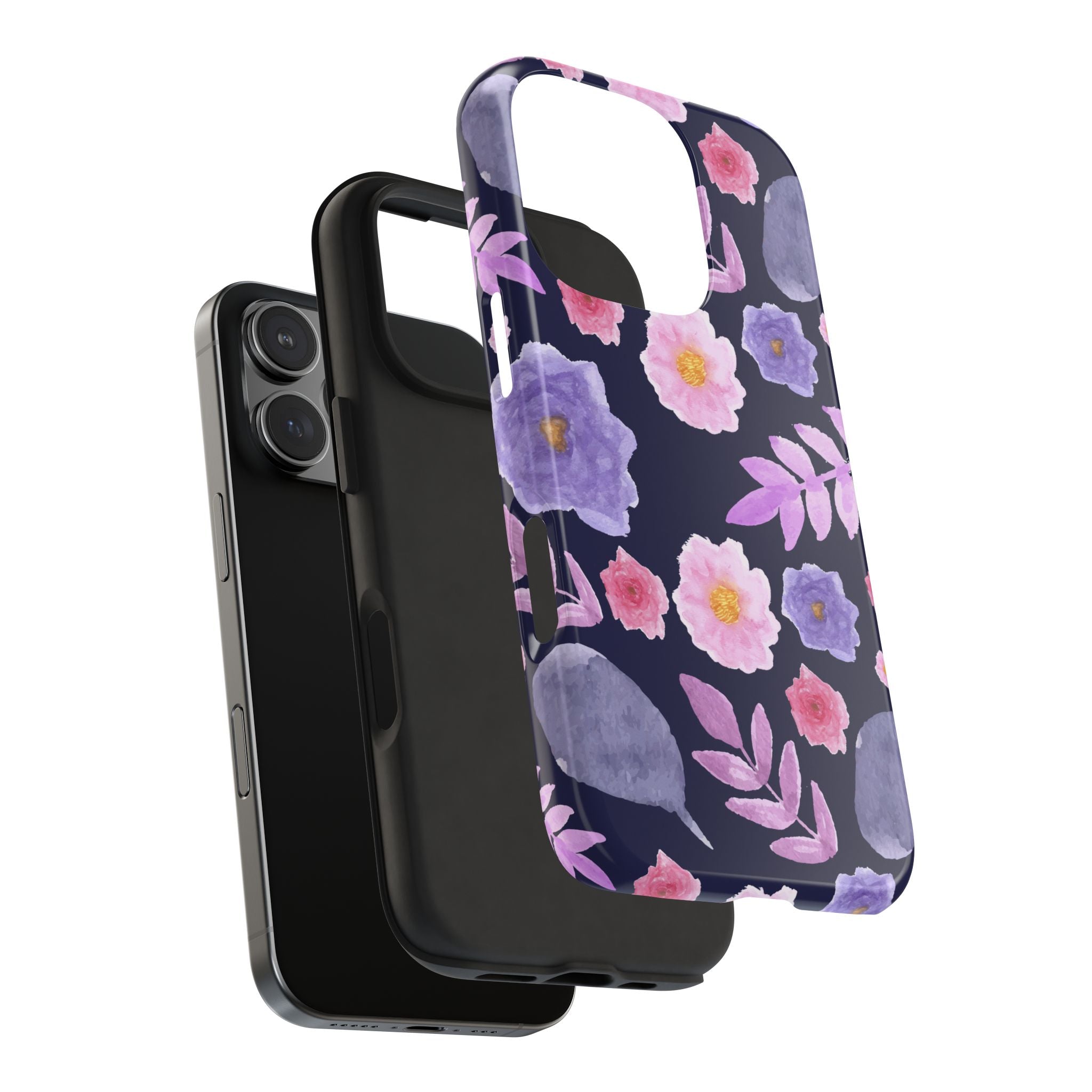 Purple Florals Phone Case (Apple & Android)