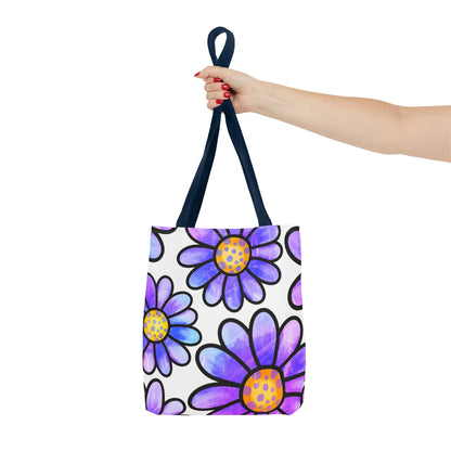 Purple Florals Tote Bag