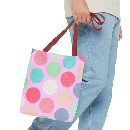 Sweet Candy Polka Dots Tote Bag