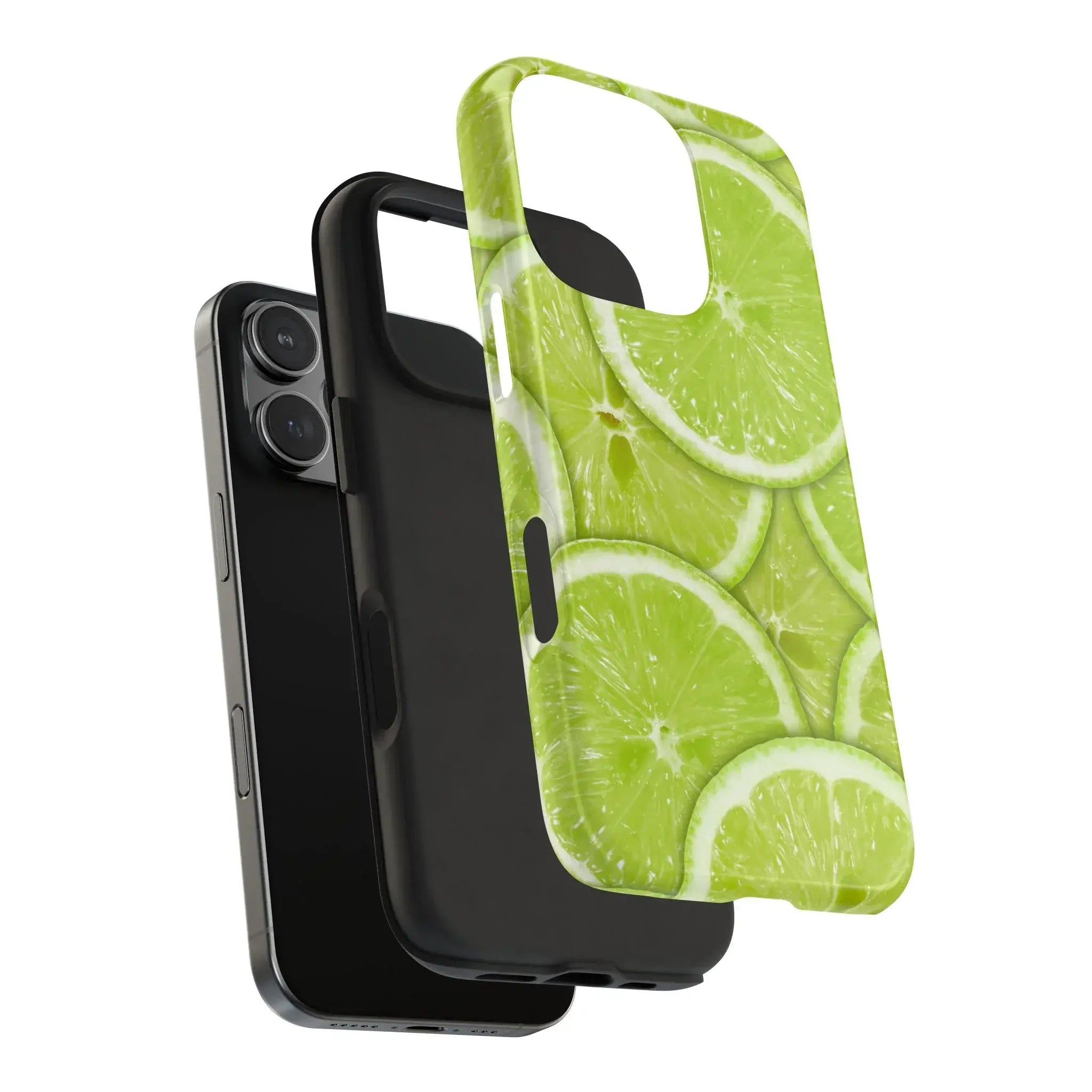 Green Citrus Lime Phone Case (Apple & Android) - Pink Sweetheart