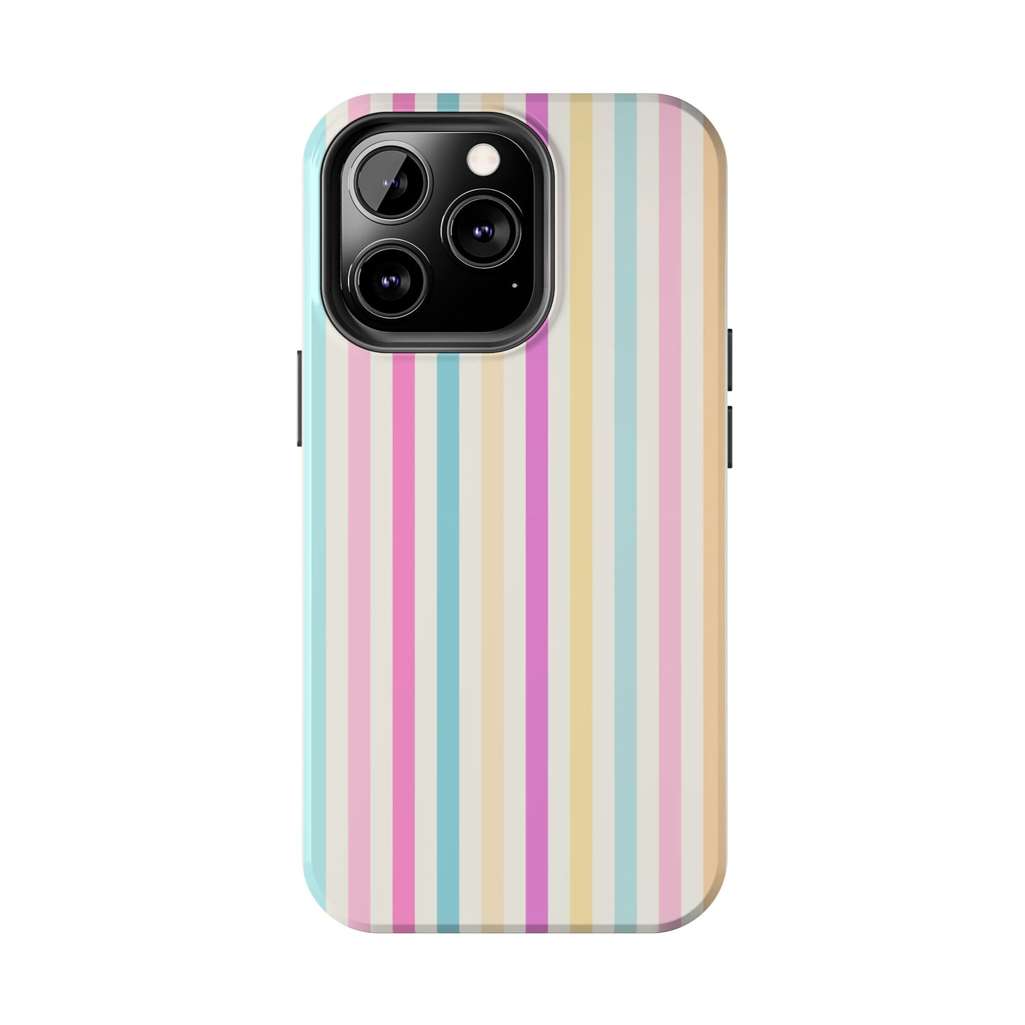 Pastel Candy Stripes Phone Cases