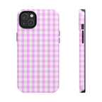 Pink Gingham Phone Case (Apple & Android)