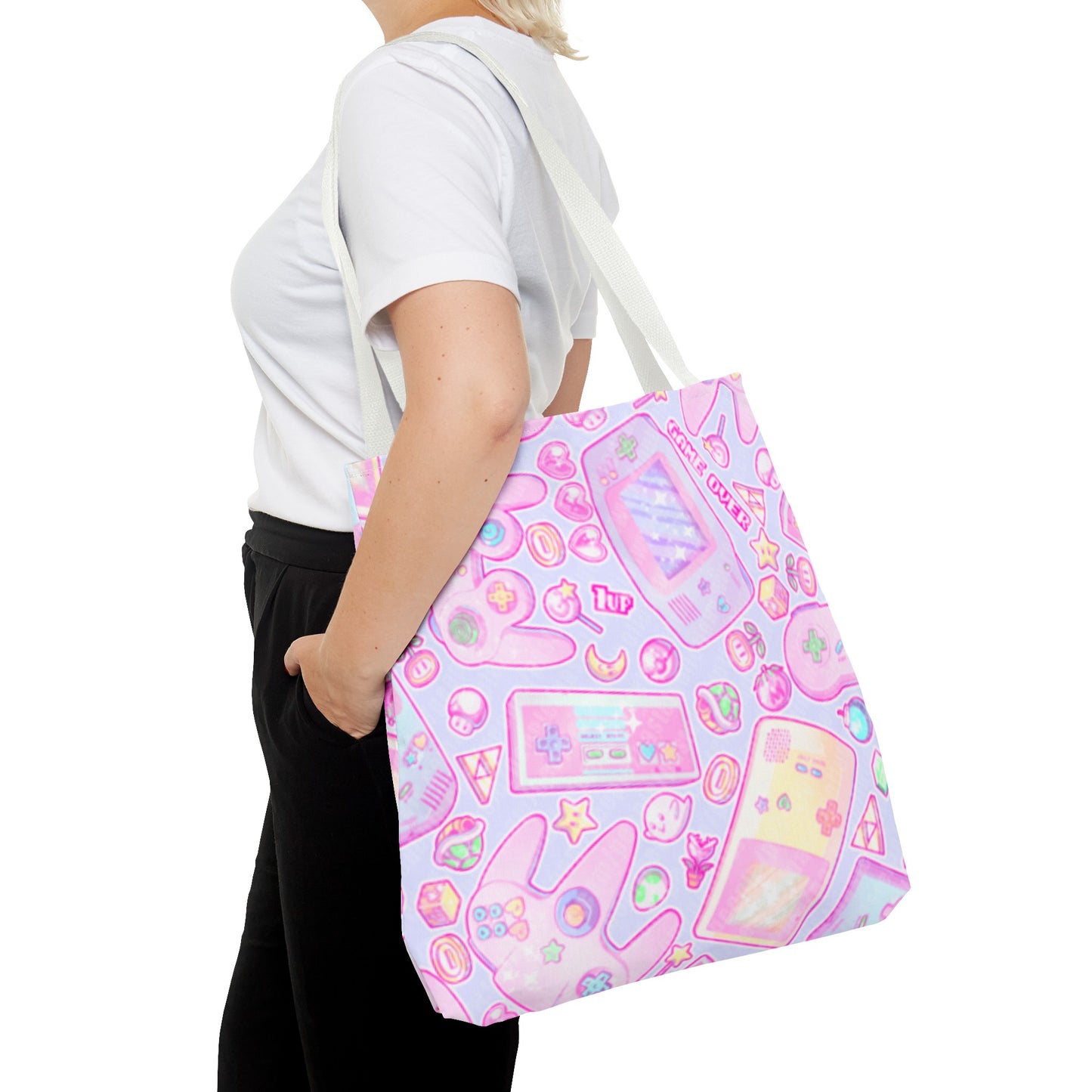 Pink Pastel Gamer Girl Tote Bag