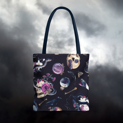 Gothic Floral Tote Bag