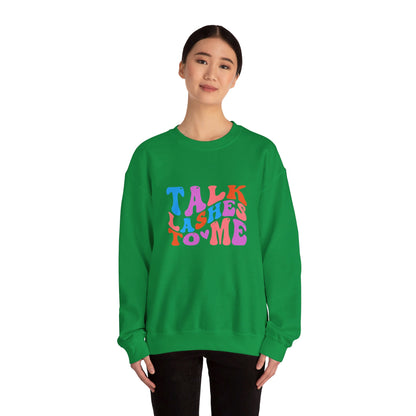 Talk Lashes to Me Unisex Heavy Blend™ Crewneck Sweatshirt