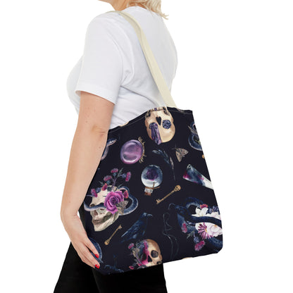 Gothic Floral Tote Bag