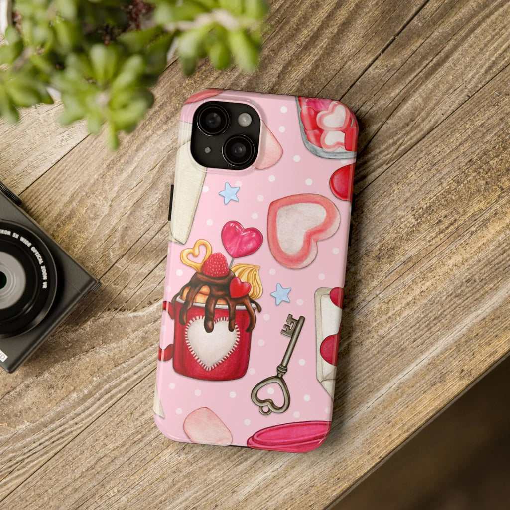 Goodies for My Sweetheart Phone Case (Apple & Android) - Pink Sweetheart