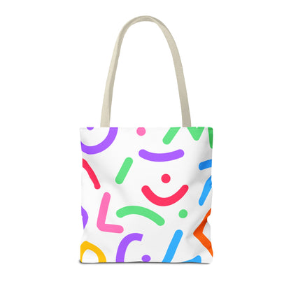 Colorful Doodle Shapes Tote Bag