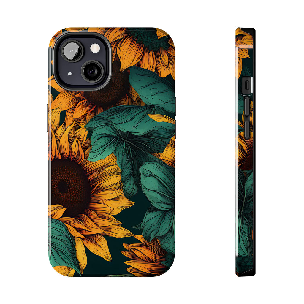 Dark Sunflower Phone Case (Apple & Android)