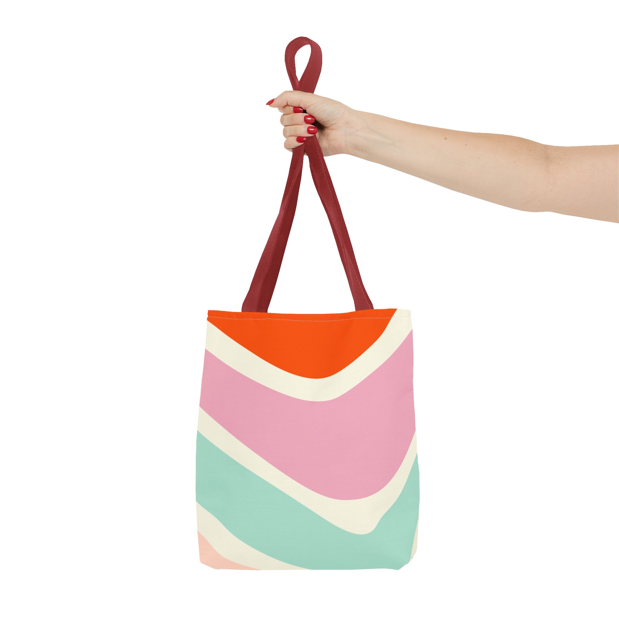 Retro Color Wave Tote Bag