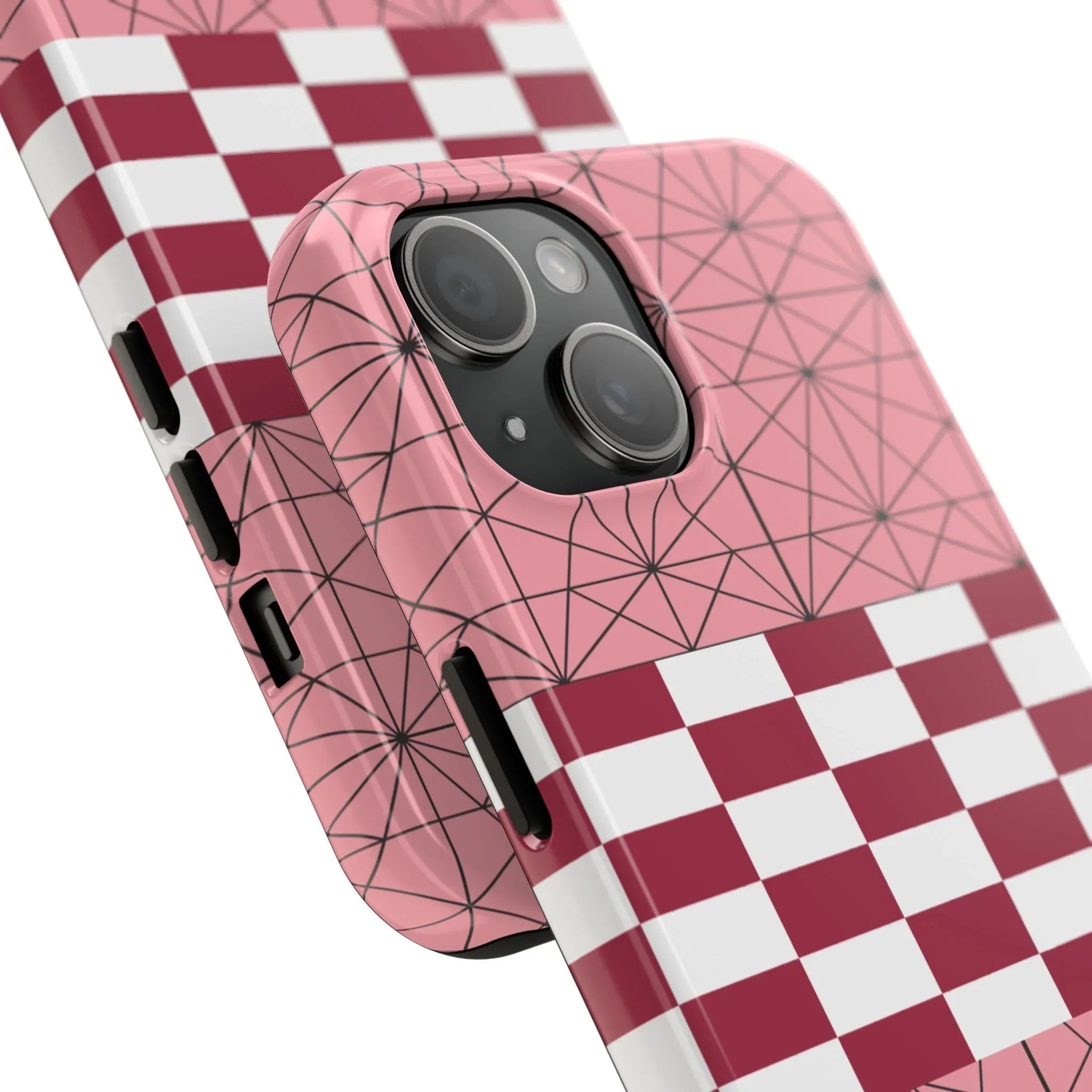 Geometric Kimono Tough Phone Case (Apple & Android) - Pink Sweetheart