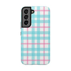 Pastel Gingham Phone Case (Apple & Android) - Pink Sweetheart