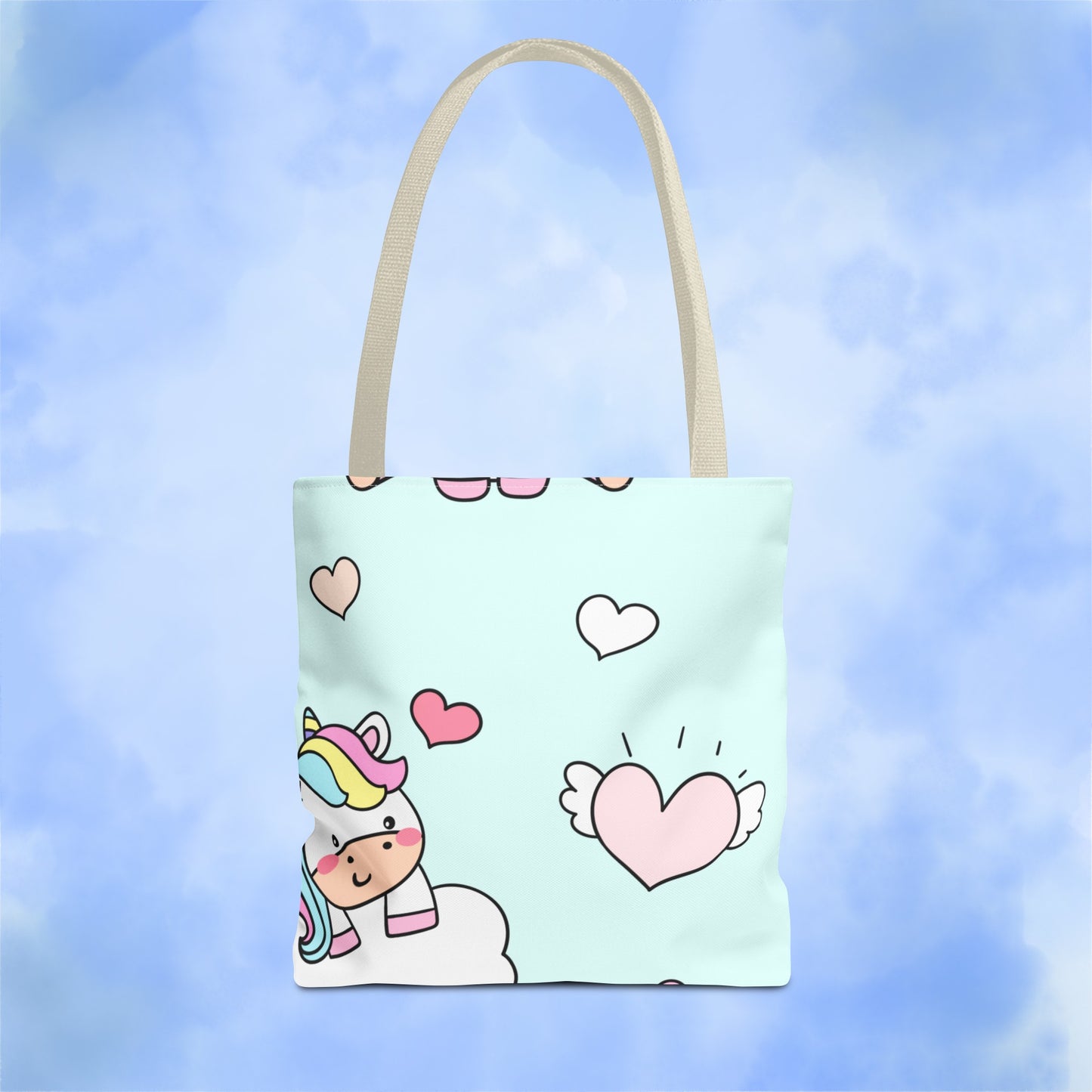 Cute Chibi Unicorn Tote Bag