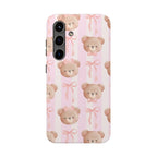 Cuddly Teddy Bear Phone Case (Apple & Android) - Pink Sweetheart