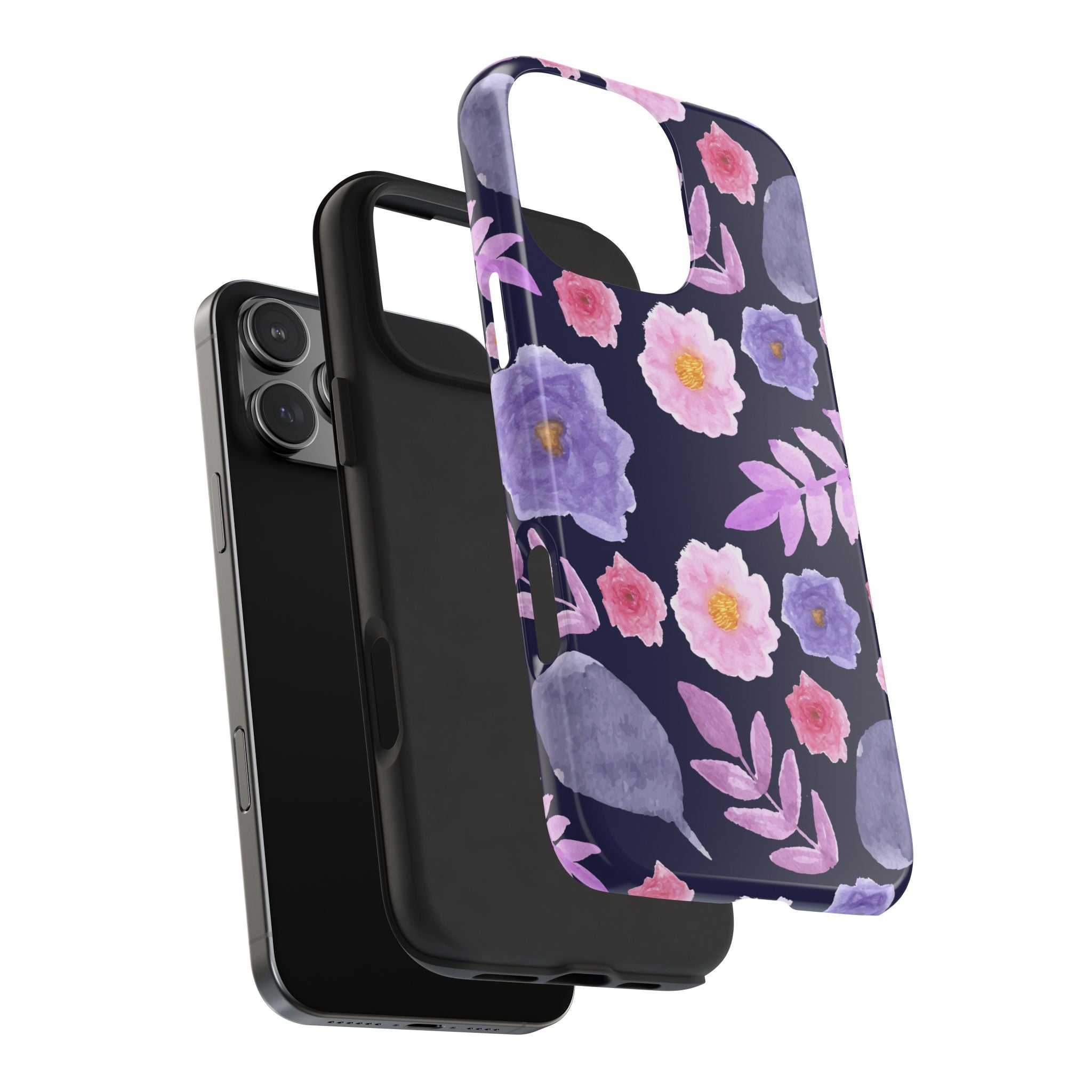 Purple Florals Phone Case (Apple & Android)