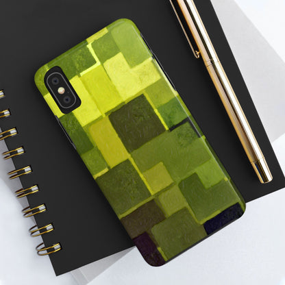 Chartreuse Patchwork Phone Case