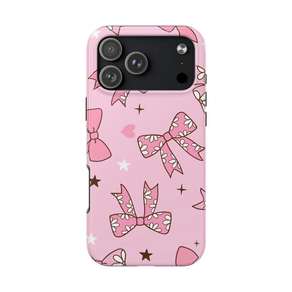 Pretty Pink Bows Phone Case (Apple & Android) - Pink Sweetheart