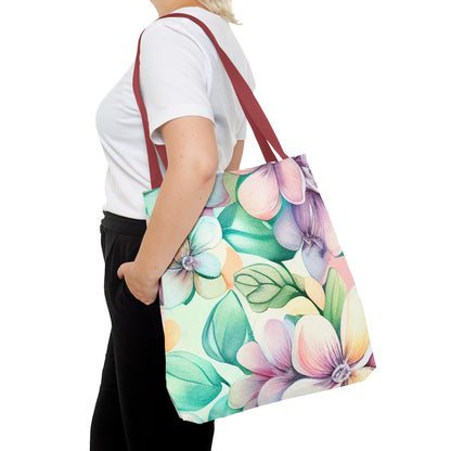 Lush Pastel Florals Tote Bag