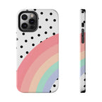 Polka Dot Rainbow Phone Case (Apple & Android) - Pink Sweetheart
