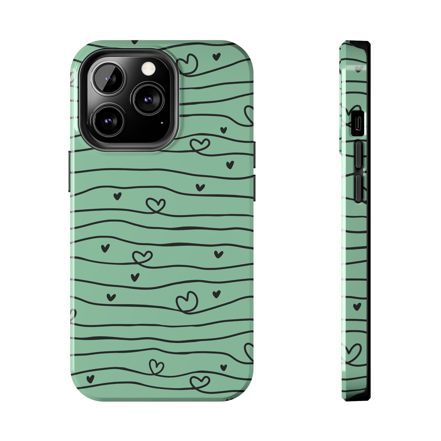 Scribble Love Hearts Phone Case