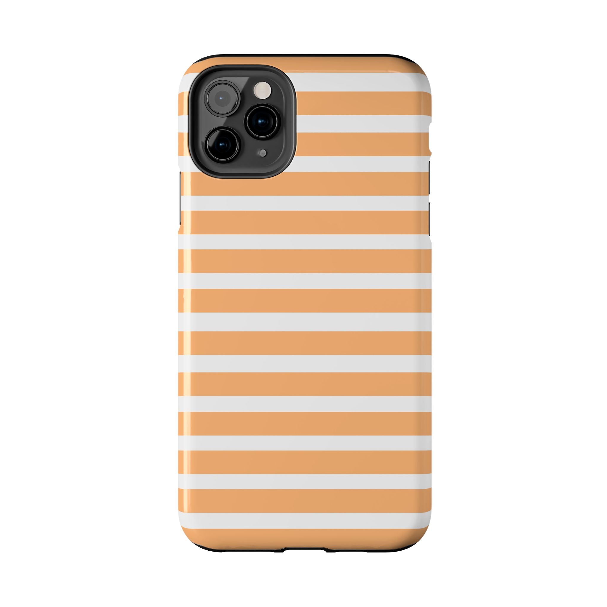 Orange Stripe Lines Phone Case (Apple & Android)