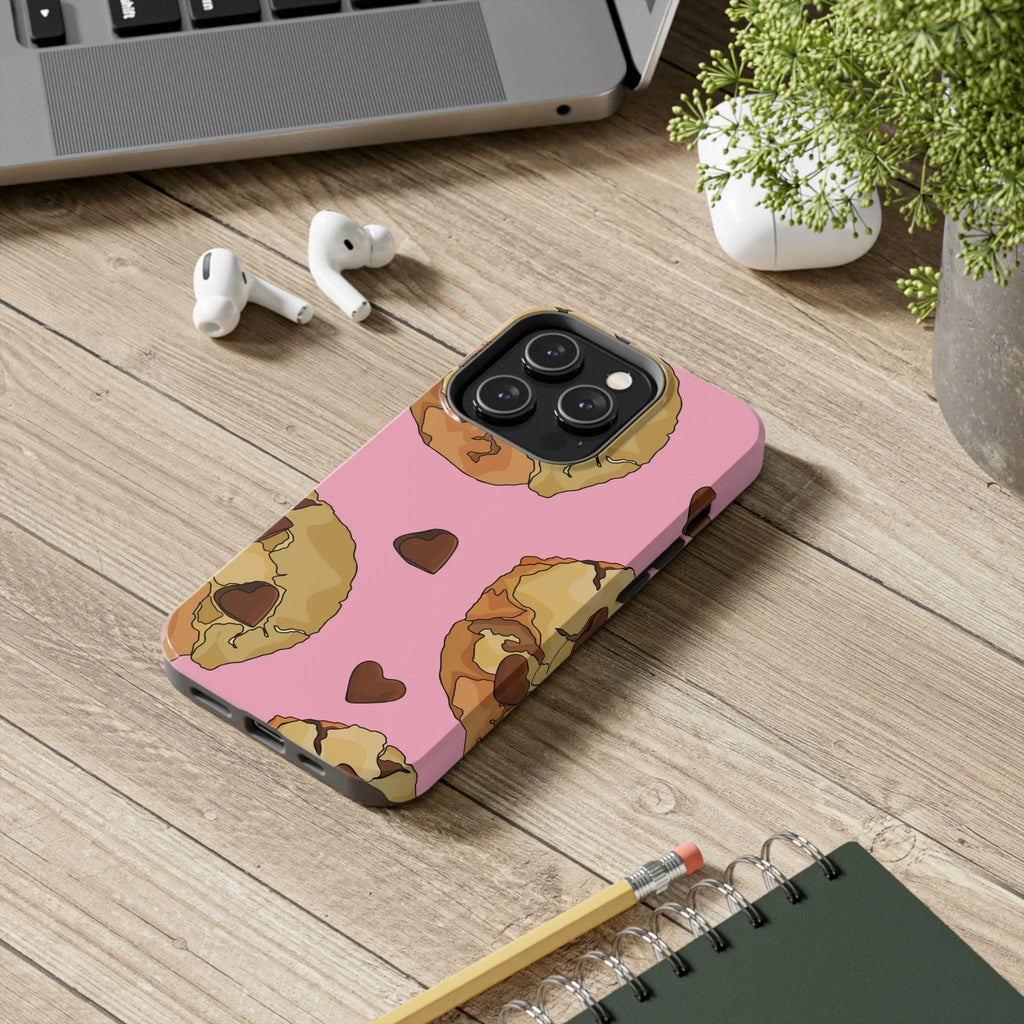 Chocolate Chip Cookies Phone Case (Apple & Android) - Pink Sweetheart