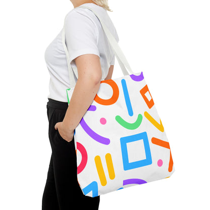 Colorful Doodle Shapes Tote Bag