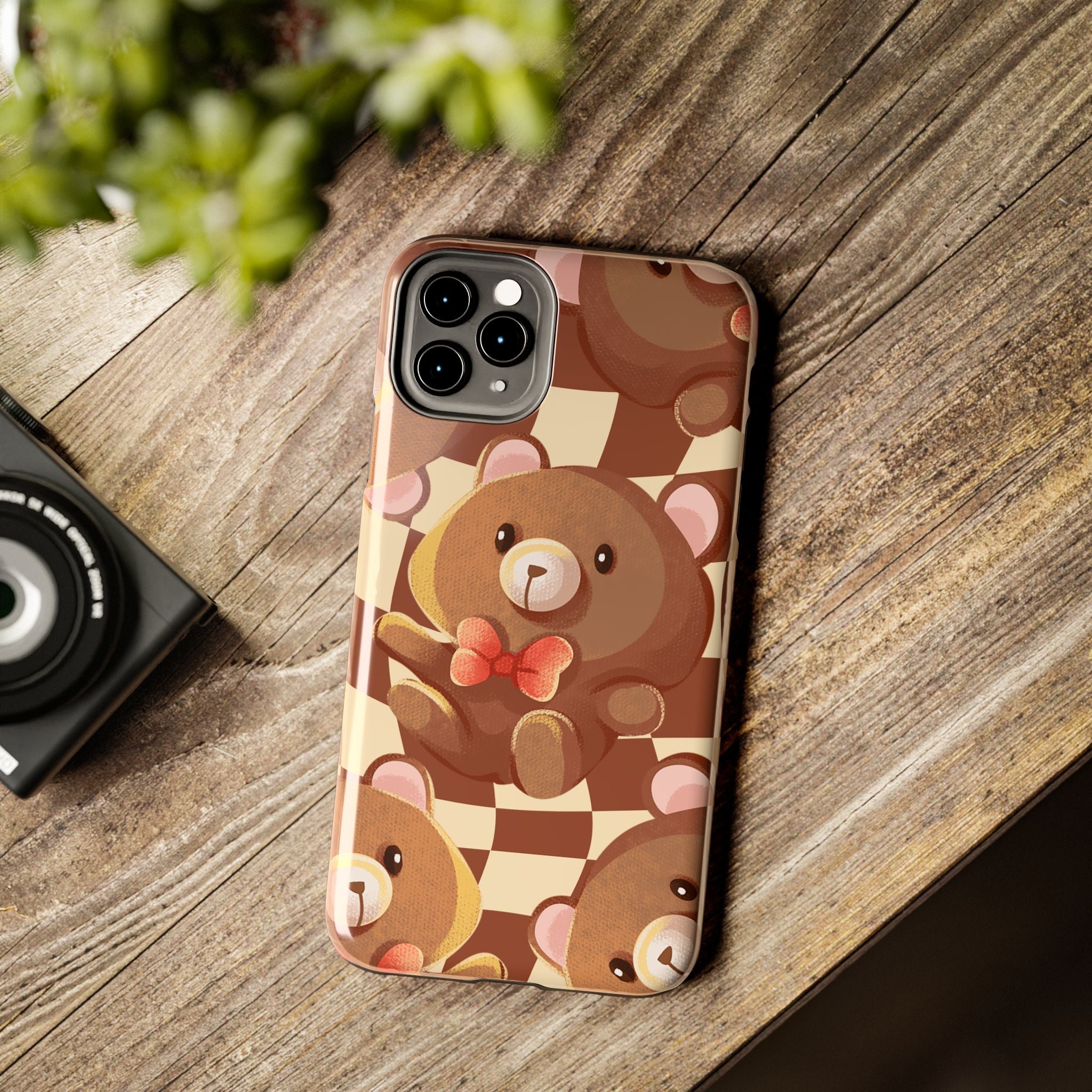 Retro Brown Bear Phone Case (Apple & Android)