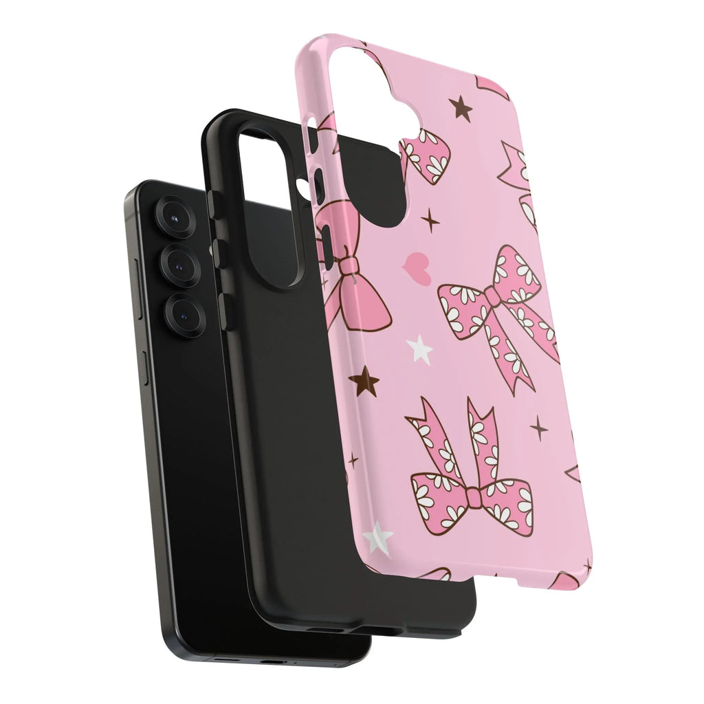 Pretty Pink Bows Phone Case (Apple & Android) - Pink Sweetheart