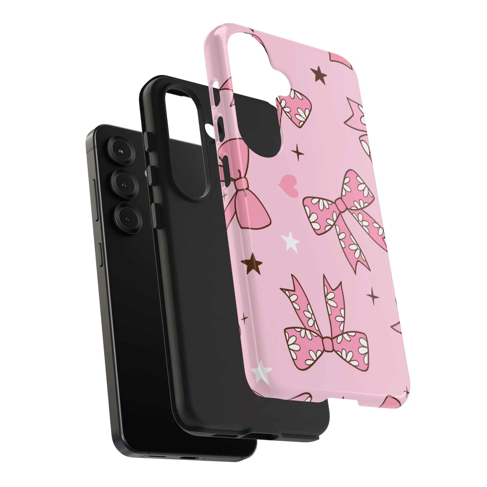 Pretty Pink Bows Phone Case (Apple & Android) - Pink Sweetheart