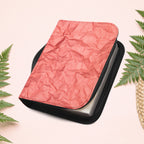 Wrinkled Red Coral Paper Book Cover