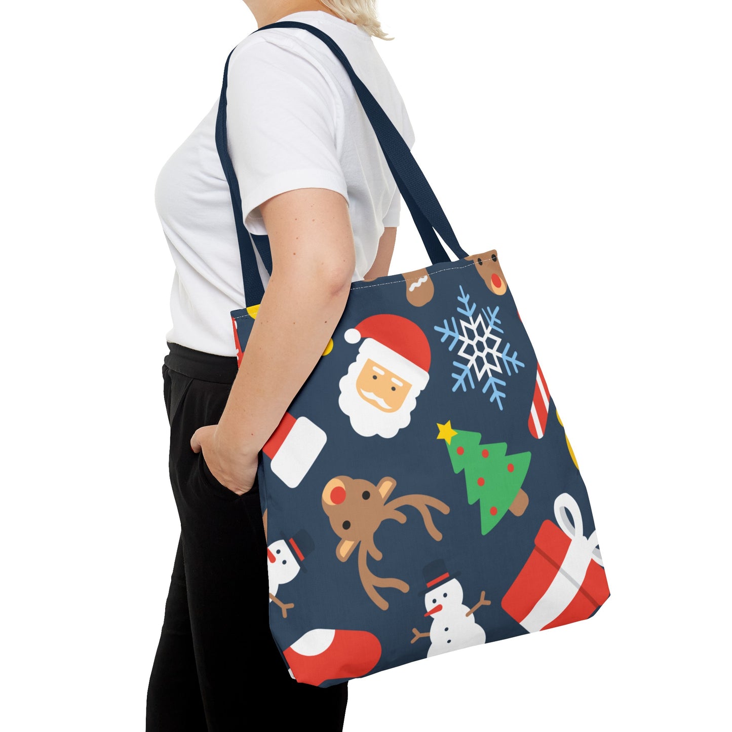 Jolly Christmas Pattern Tote Bag