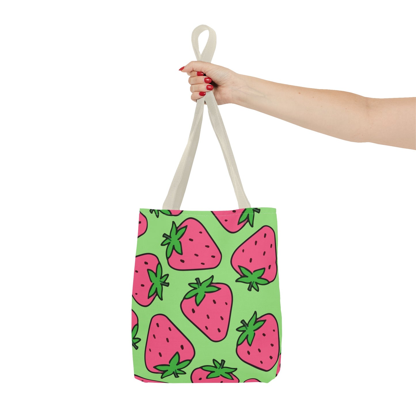 Cartoon Strawberries Tote Bag