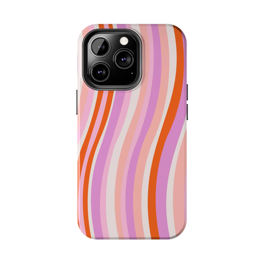Wave Nostalgia Phone Case (Apple & Android) - Pink Sweetheart