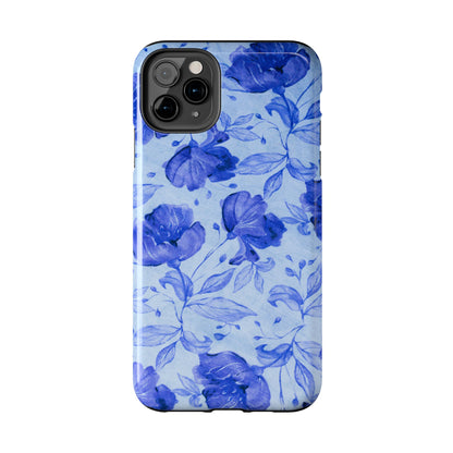 Blue Floral Pattern Phone Case