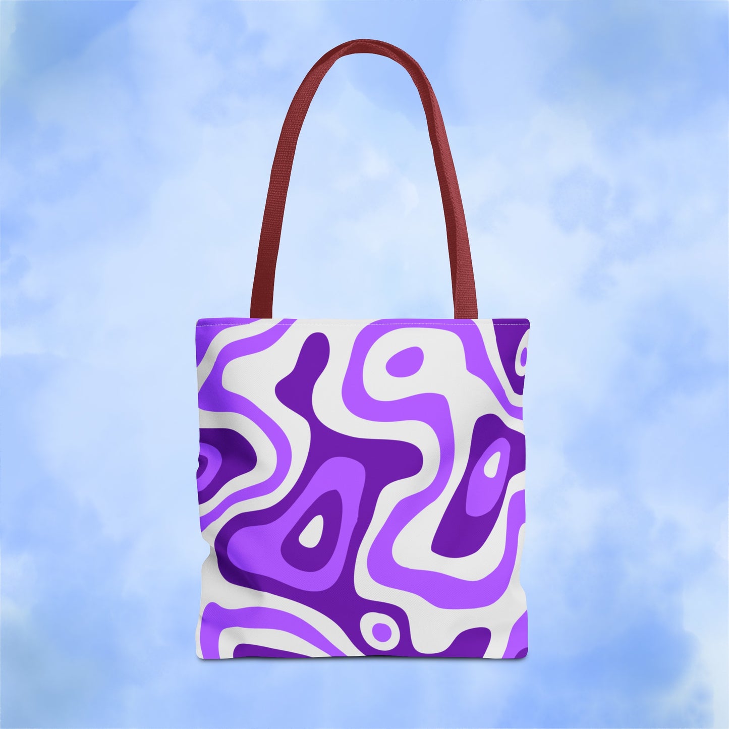 Groovy Purple Lava Tote Bag