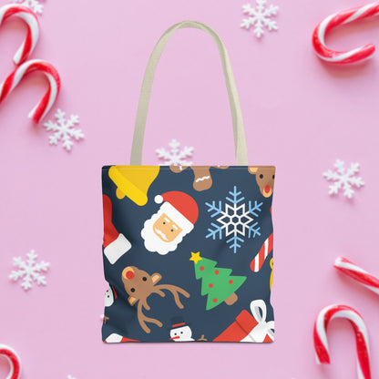 Jolly Christmas Pattern Tote Bag