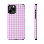 Pink Gingham Phone Case (Apple & Android) - Pink Sweetheart