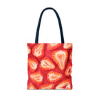 Sweet Sliced Strawberries Tote Bag