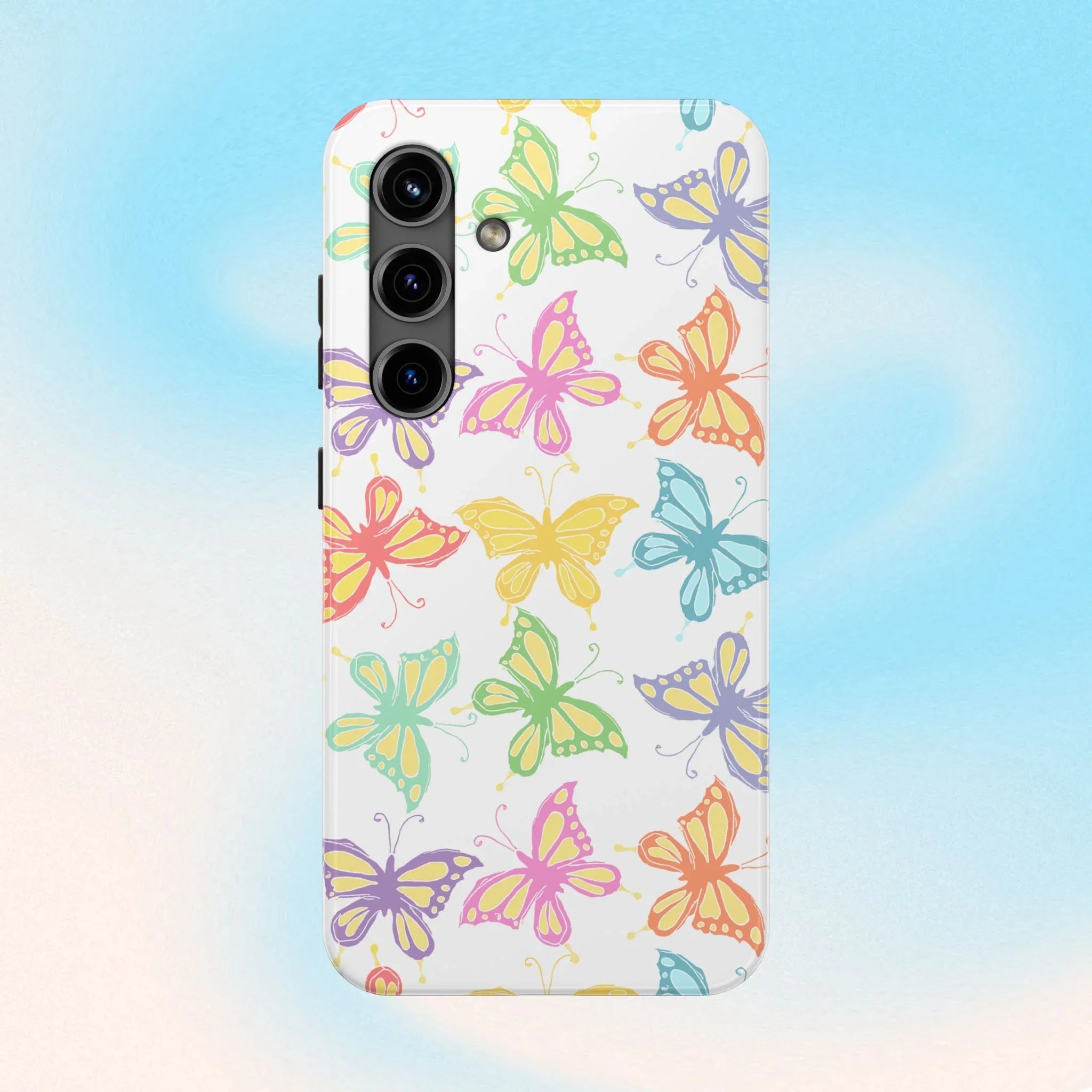Busy Butterflies Phone Case (Apple & Android) - Pink Sweetheart