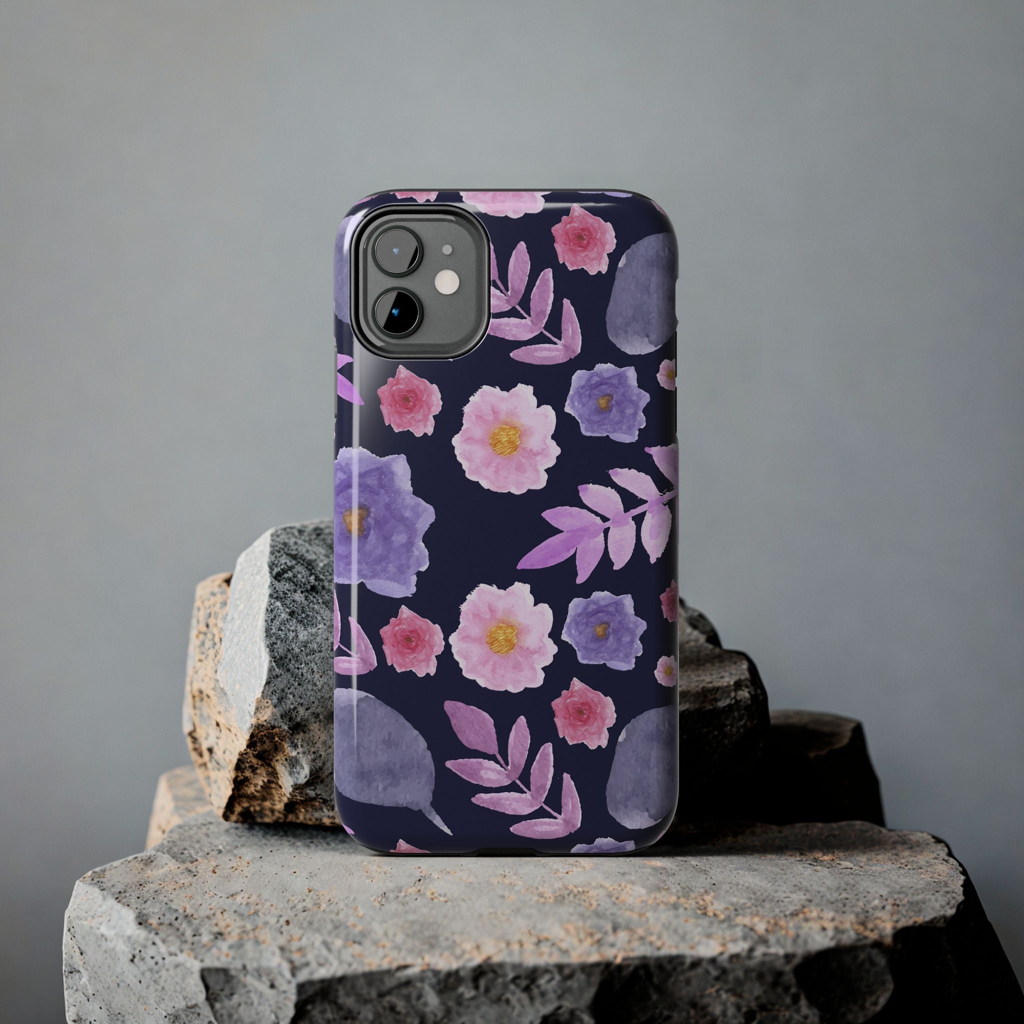 Purple Florals Phone Case (Apple & Android)