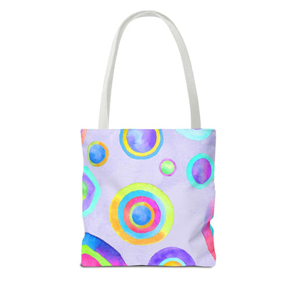 Abstract Painted Circles Tote Bag